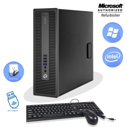 HP Refurbished (Good) - Desktop Elite Desk 800 G1 Sff Computer Intel Core I5 45703.2Ghz 16GB Ddr3 Ram 1Tb SSD Windows 10 Home Keyboard & Mice HDMI
