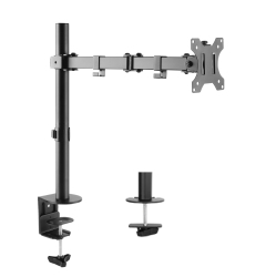 UPLITE Single Lcd Monitor Desk Mount Stand Fully Adjustable Articulating Arm for 1 Screen Up to 32