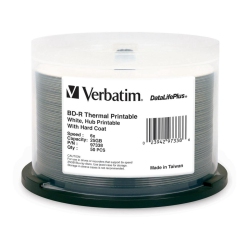 VERBATIM Bd-R 25GB 6X Data Thermal 50Pk Sp (97338)