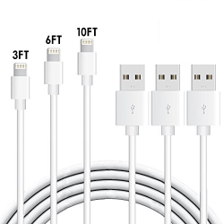 CSMART [3.3Ft+6.6Ft+10Ft] Iphone Ipad Charging Cable Charger Cord Lightning to USB Cable Compatible for Ipod Ipad Iphone
