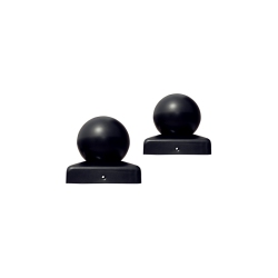 ALEKO Cap for Gate Post 1.7 X 1.7 for Driveway Gates Iron Gate, Black, Lot Of 2
