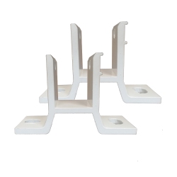 ALEKO Wall Mounting Brackets for Retractable Awnings, Lot Of 2 Brackets In White
