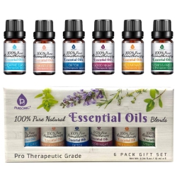 PURSONIC Pure Essential Aroma Oil Blends. 6 Pack