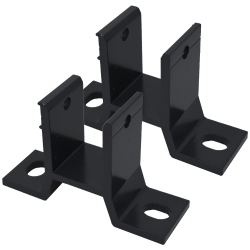 ALEKO 2Awhwbgy Lot Of 2 Wall Brackets for Retractable And Motorized Half Cassette Awnings - Dark In Gray