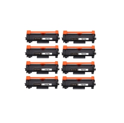 TONER FIRST Premium Compatible Brother 8 Pack Tn760/tn-760/tn730/tn-730 (With Great New Chip) Toner Cartridge In Black