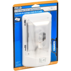 CAMCO 12 Volt Single Rv Replacement Dome Light