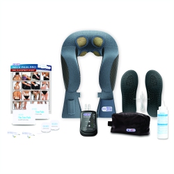DR-HO'S Neck Pain Pro - Essential Package - Includes The Neck Pain Pro, Foot Therapy Pads, 2 Regular Body Pads, 2 Large Body Pads, Electrogel &