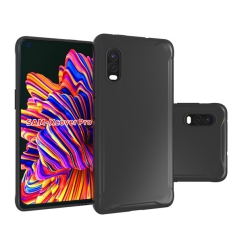 CC Back Matt, Glossy Bumper Soft Tpu Case for Samsung Xcover Pro In Black