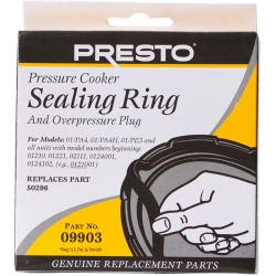 PRESTO Pressure Cooker Sealing Ring And Overpressure Plug - Part No 09903