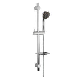 AKUAPLUS ® Adjustable Hand Shower Rail - 6 Settings - Chrome