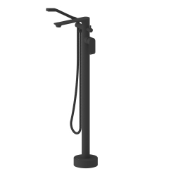 AKUAPLUS ® Elena Freestanding Faucet With Diverter And Hand Shower - Matte In Black