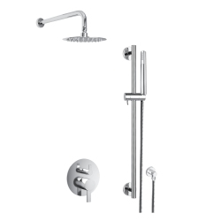 AKUAPLUS ® Elite Shower Faucet With Sliding Rail - Chrome