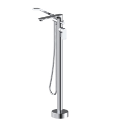 AKUAPLUS ® Elena Freestanding Faucet With Diverter And Hand Shower - Chrome