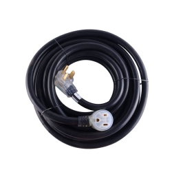 ALEKO Wechw8A30L Heavy Duty Etl Welder Extension Cord 8Awg Lighted Receptacles 30 Foot Cord