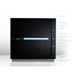 RABBIT AIR Wifi Minusa2 Ultra Quiet Hepa Air Purifier (Black-Odor Remover)