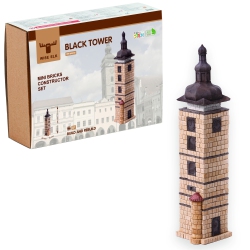 WISE ELK Mini Bricks Construction Set Tower - 750 PCs. In Black