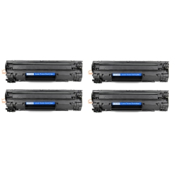 PRINTER SOLUTION Brand New Compatible 4 Pack HP 48A (Cf248A) Toner Cartridge In Black
