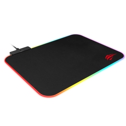 HAVIT RGB Lighting, Premium Fine-Mesh Cloth, Anti-Slip Rubber Base Gaming Mouse Pad (360 X 260 X 3Mm)