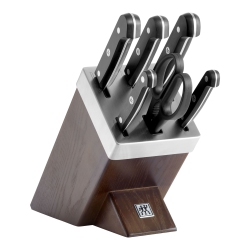 ZWILLING Gourmet 7 Piece Self-Sharpening Block Set In Brown
