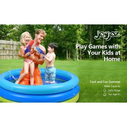 JOYJOZ Large Pool Inflatable Swimming Pool Outdoor Ground for Family And Kids Above 3+