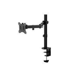 AMER NETWORKS Mounts Single Monitor C-Clamp Desk Mount Fully Adjustable/tilt/articulating for 17"-32" Screens - Ezclamp