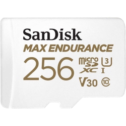 SANDISK Max Endurance 256GB Micro Sd Card With Adapter Sdsqqvr-256G for Dash Cam And Video Monitoring System
