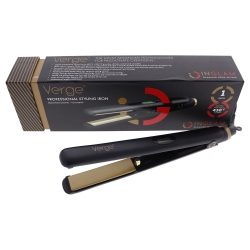 INGLAM Verge Pro Styling Flat Iron - Hsi093A- By for Unisex - 1 Inch Flat Iron In Black