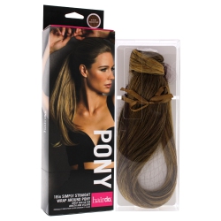 HAIRDO Simply Straight Pony - R1416T Buttered Toast By for Women - 18 Inch Hair Extension In Multicolor