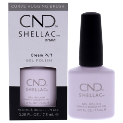 CND Shellac Nail Color - Cream Puff By for Women - 0.25 OZ Nail Polish