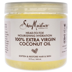 SHEA MOISTURE Head-To-Toe Nourishing Hydration 100 Percent Extra Virgin Coconut Oil By for Unisex - 15 OZ Oil