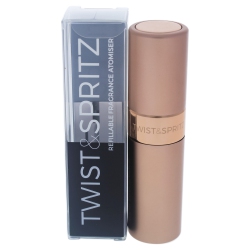 TWIST AND SPRITZ Atomiser - Rose By for Women - 8 Ml Refillable Spray (Empty) In Gold