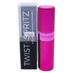 TWIST AND SPRITZ Atomiser - Hot By for Women - 8 Ml Refillable Spray (Empty) In Pink