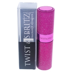 TWIST AND SPRITZ Atomiser - Hot Glitter By for Women - 8 Ml Refillable Spray (Empty) In Pink