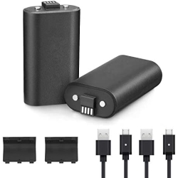 UOWLBEAR Xbox One Controller Battery Pack 2PCs, 1200Mah Rechargeable Polymer Lithium Battery for Xbox One, Xbox One S