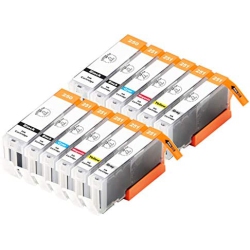 DOUGLAS INKS 12 PCs Compatible Ink Cartridge Replacement for Canon Pgi-250Xl Cli-251Xl Pixma Mg5450 Mg5620 Mg6320