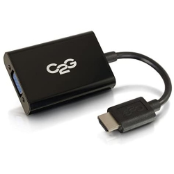 CABLES TO GO C2G 41351 HDMI Male to VGA And Stereo Audio Female Adapter Converter In Black