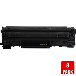 PRIME 8 Pack Canon 128/canon-128/128 Toner Cartridge In Black
