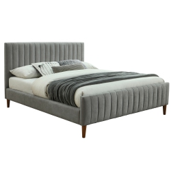 VIVA LIFESTYLE INC. Furiture 60" Queen Platform Bed - Light In Grey
