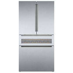 Bosch 36" 21.2 Cu. Ft. French Door Refrigerator with Ice Dispenser (B36CL81ENG) - Stainless Steel