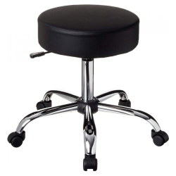 NICER INTERIOR Furniture Caressoft Medical/drafting Stool Black, " Adjustable Height