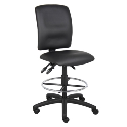 NICER INTERIOR Furniture Multi-Function Task Drafting Chair, Polyurethane, Armless