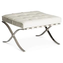 NICER INTERIOR Occ Barcelona Ottoman In In White