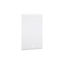 AXGEAR Wall Plate Single Blank No Device Outlet Cover Stamped Face Plate In White