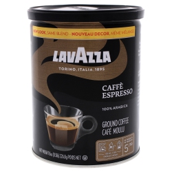 LAVAZZA Caffe Espresso Medium Roast Ground Coffee By for Unisex - 8 OZ Coffee