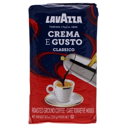 LAVAZZA Crema E Gusto Classico Roast Ground Coffee By for Unisex - 8.8 OZ Coffee