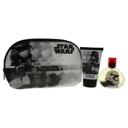 AIRVAL INTERNATIONAL Star Wars By Air-Val International for Kids - 3 PC Gift Set 1.7OZ Edt Spray, 3.4OZ Shower Gel, Toiletry Bag