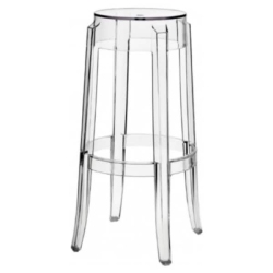NICER INTERIOR Furniture? Philippe Starck Charles Ghost Stool In Transparent Crystal Counter Height Clear Counter Stool