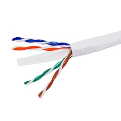 PRIMECABLES Cat6 23Awg Utp Solid Bulk Cable Cmr-Rated 500Ft - Cat 6 Performance for A Gigabit Ethernet Network- In White