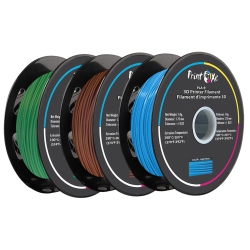 PRINTOXE 3D Pla+ / Pro Pla 3 Packs Of Fruit / Brown / Light Blue Colours Filament for 3D Printers - 1.75 MM Diameter - 1 Kg Net On Spool (2.2 Lbs)