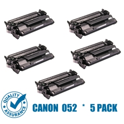 PRINTER PRO 5 Pack Canon 052/canon-052/canon052 Standard Page Yield Compatible Toner Cartridge-Canon Printer Imageclass Mf424/mf426/lbp214 In Black